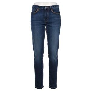Blue Motion Women's Jeans With Decorative Gold Tone Embellishments Size 44
